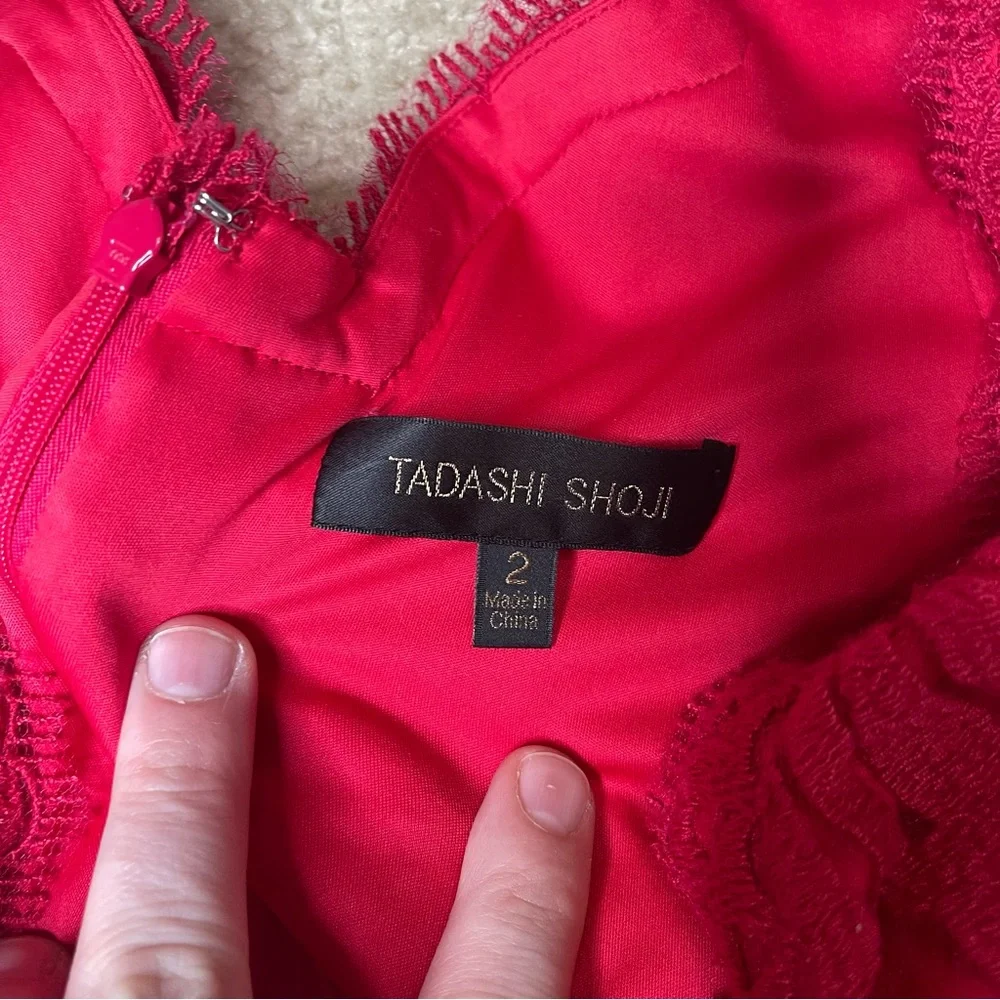 Tadashi Shoji Red Lace Dress - Picture 4 of 4